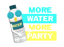 Party Water Sticker by Olmeca Tequila