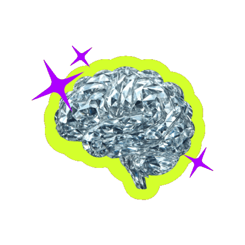 Brain Diamond Sticker