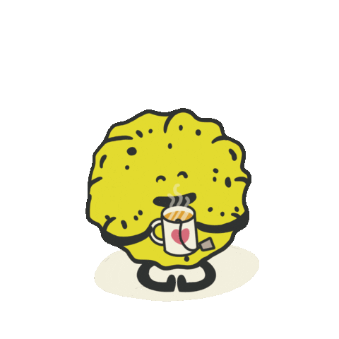 Namaste Drinking Tea Sticker