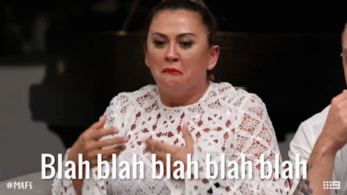 Blah Blah Blah Whatever GIF by Married At First Sight Australia - Find & Share on GIPHY
