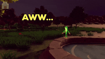 Aww Sad Frog GIF by Joy Everafter Stories