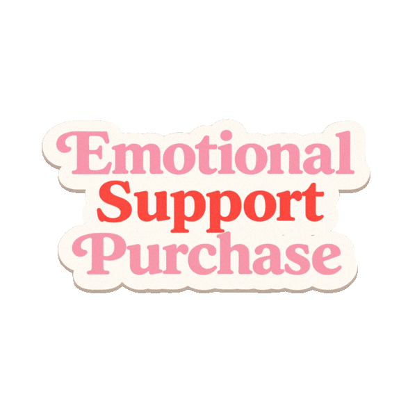 Retail Therapy Emotionalsupport Sticker by NZ Collab