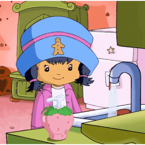 Happy Clean Hands GIF by Strawberry Shortcake