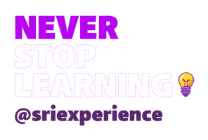Never Stop Learning Sticker by SRI_Experience