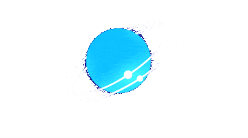 Planet Orbit Sticker by Growbix