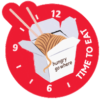Hungry Pizza Sticker by HungryGoWhere