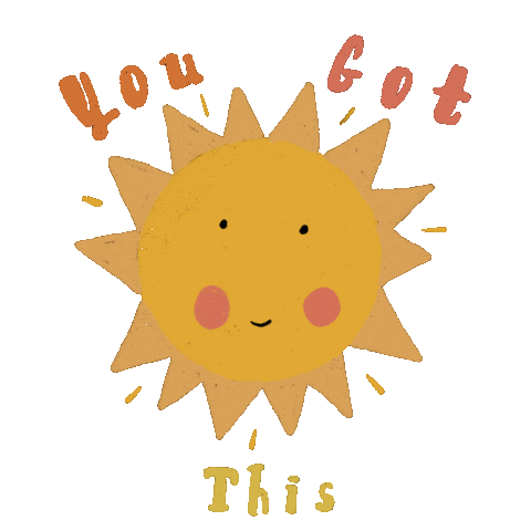You Can Do It Smile Sticker