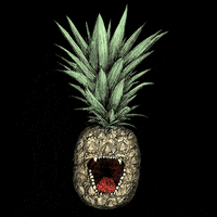 pineapple attack wtf GIF