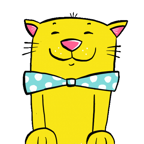 Peek-A-Boo Cat Sticker by byjohannafritz