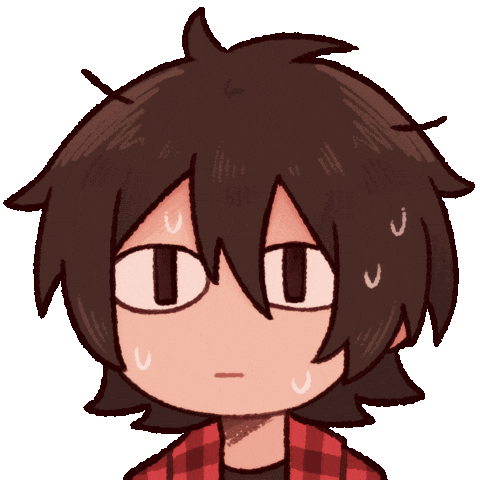 Scared Chibi Sticker