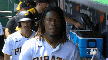 Pittsburgh-Pirates happy hi baseball mood GIF