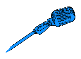 Azul Masques Sticker