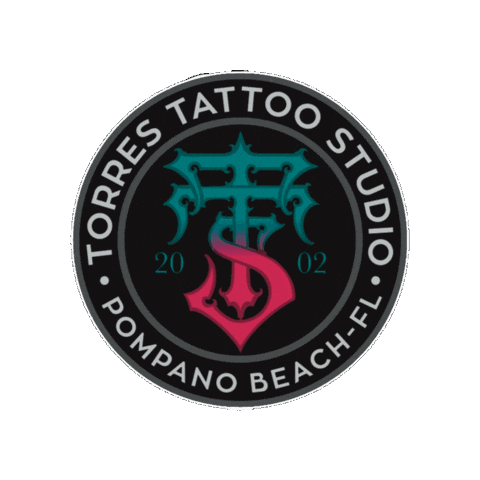Pompano Beach Tattoo Sticker by TheTatuTribe