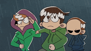Rain Running GIF by Eddsworld