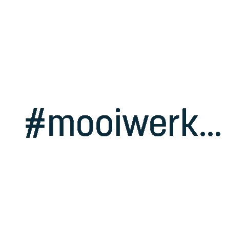 Mooiwerk Sticker by N35 creatief