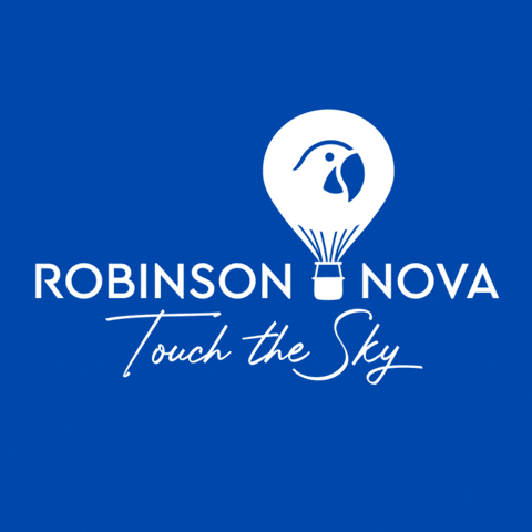 Hot Air Balloon Logo GIF by ROBINSON – Share the moment