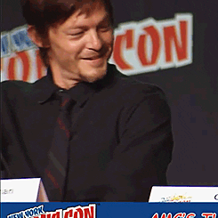 the walking dead smile GIF