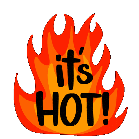 Hot Hot Hot Summer Sticker by AlwaysBeColoring