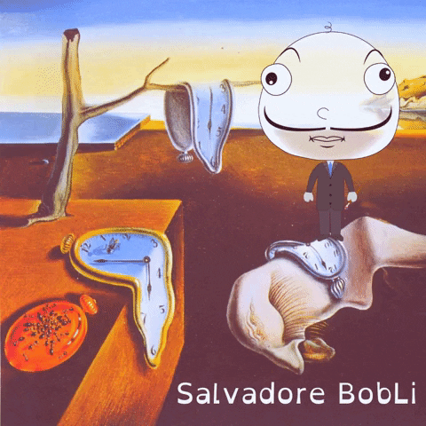 Salvador Dali Art GIF by BigHeadBob.com
