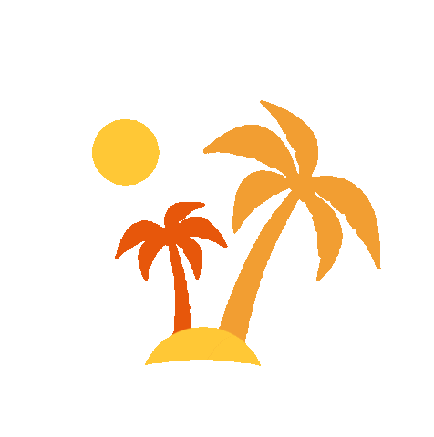 Palm Trees Summer Sticker by AvisPolska