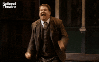 James Corden Reaction GIF by National Theatre
