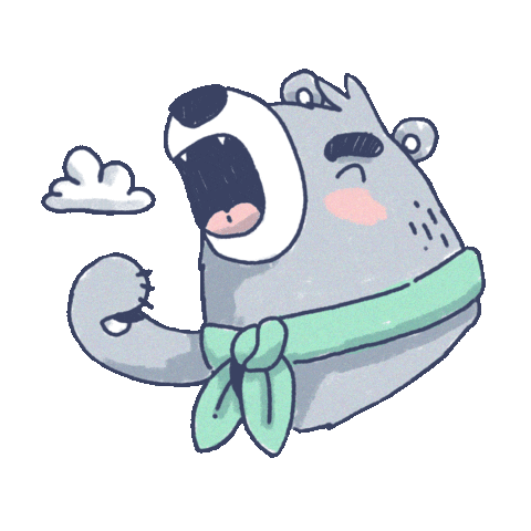 Angry Bear Sticker