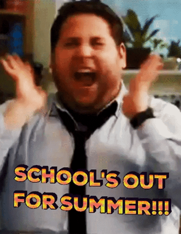 Schools Out Reaction GIF by MOODMAN