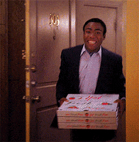 donald glover pizza GIF