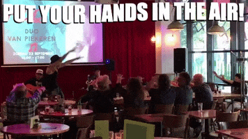 Put Your Hands In The Air GIF by Squirrel Monkey