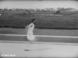 Silent Film Running GIF by Det Danske Filminstitut