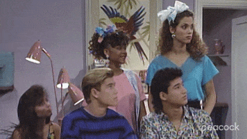 Saved By The Bell Agree GIF by PeacockTV