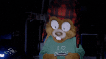 Shocked Christmas GIF by Universal Parks and Resorts