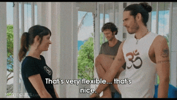 flexible russell brand GIF