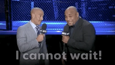 Excited Daniel Cormier GIF