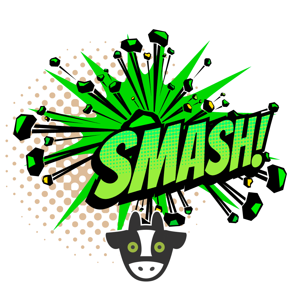 Mucca Smash Sticker by The Xtreme Burger