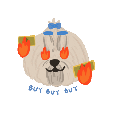 Dog Illustration Sticker by Ann of Facedit
