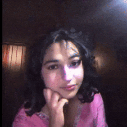 Flying Kiss Girl GIF