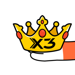 Fox King Sticker by XPPen