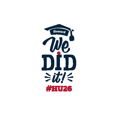 Commencement Hu Sticker by Howard University