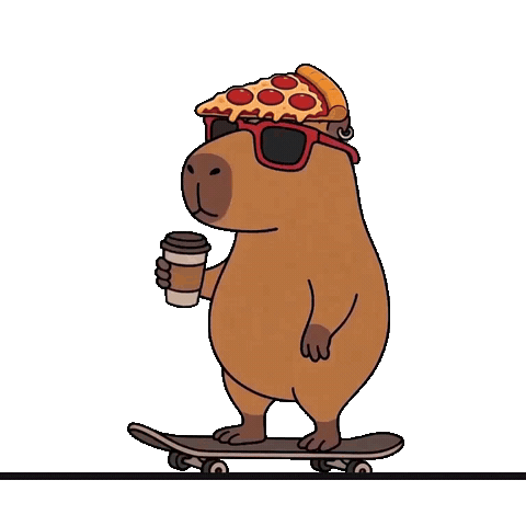 Coffee Pizza Sticker by Street Food Spot