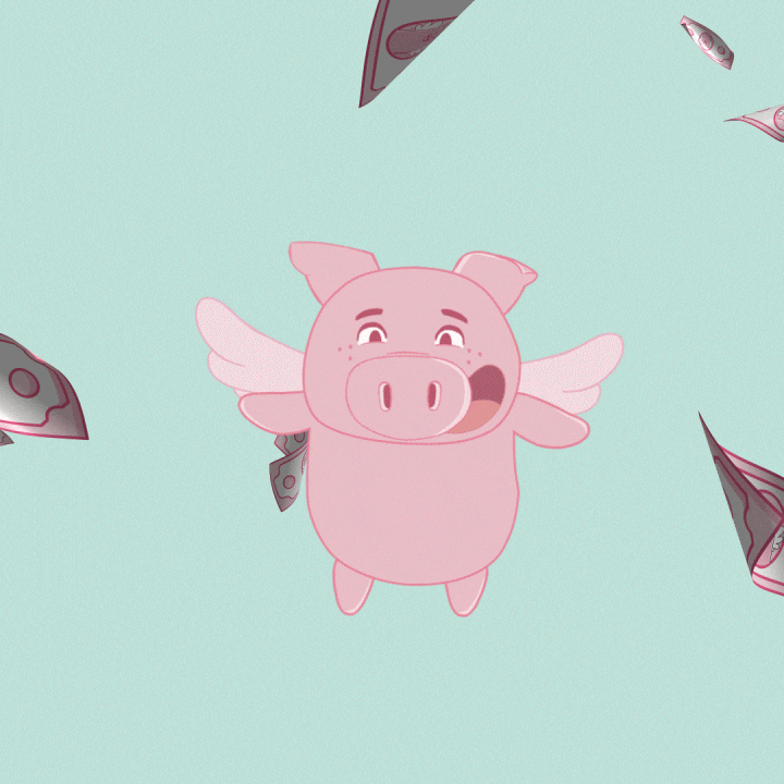 Pay Day Money GIF by PositivelyPigasus