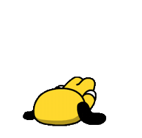 Tired Fall Sticker