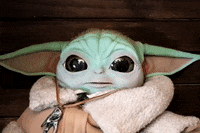 Baby Yoda on Make a GIF