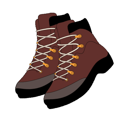 animated hiking boots
