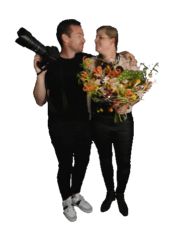 Girl Flowers Sticker by Hanneke Frankema