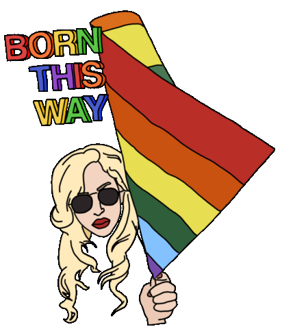 Lady Gaga Rainbow Sticker by 1900BADDEST