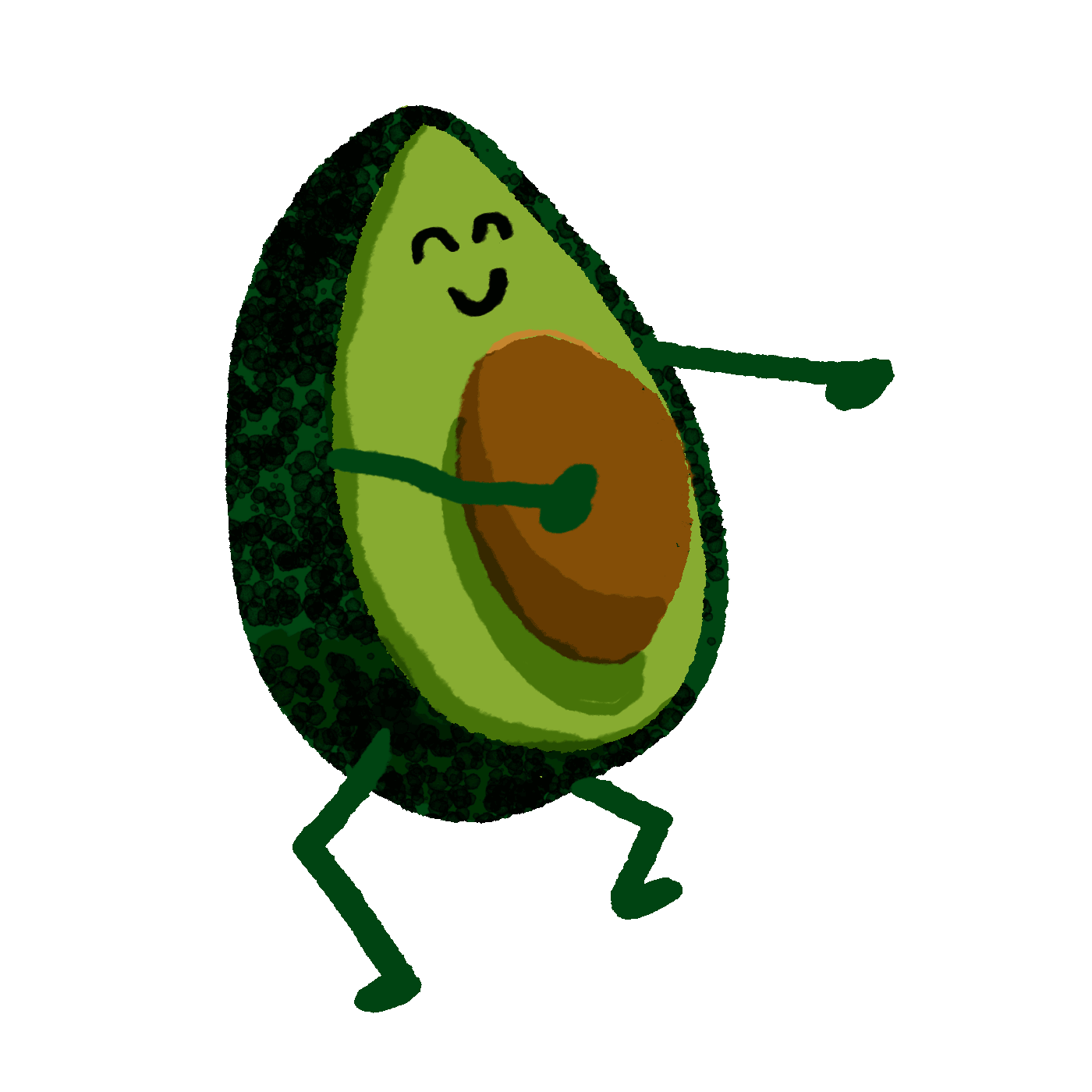 Avocado Toast Vegan Sticker by megan motown for iOS & Android GIPHY