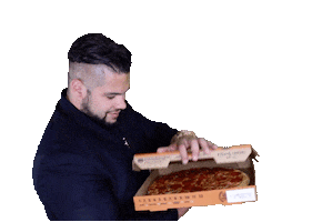 Pizza Eating Sticker by Teamfflex