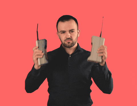 i got 2 phones gif