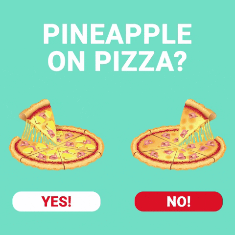 Pizza Pineapple GIF by LEO